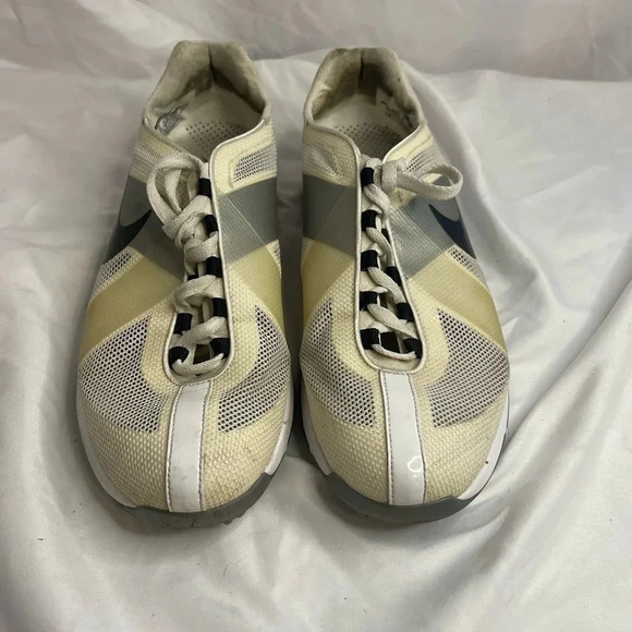 Nike Shoes Mens Sz 8 Hyperfuse 9 Golf Cleats Sneakers 483325-100 Yellow Lace Up - Picture 3 of 11